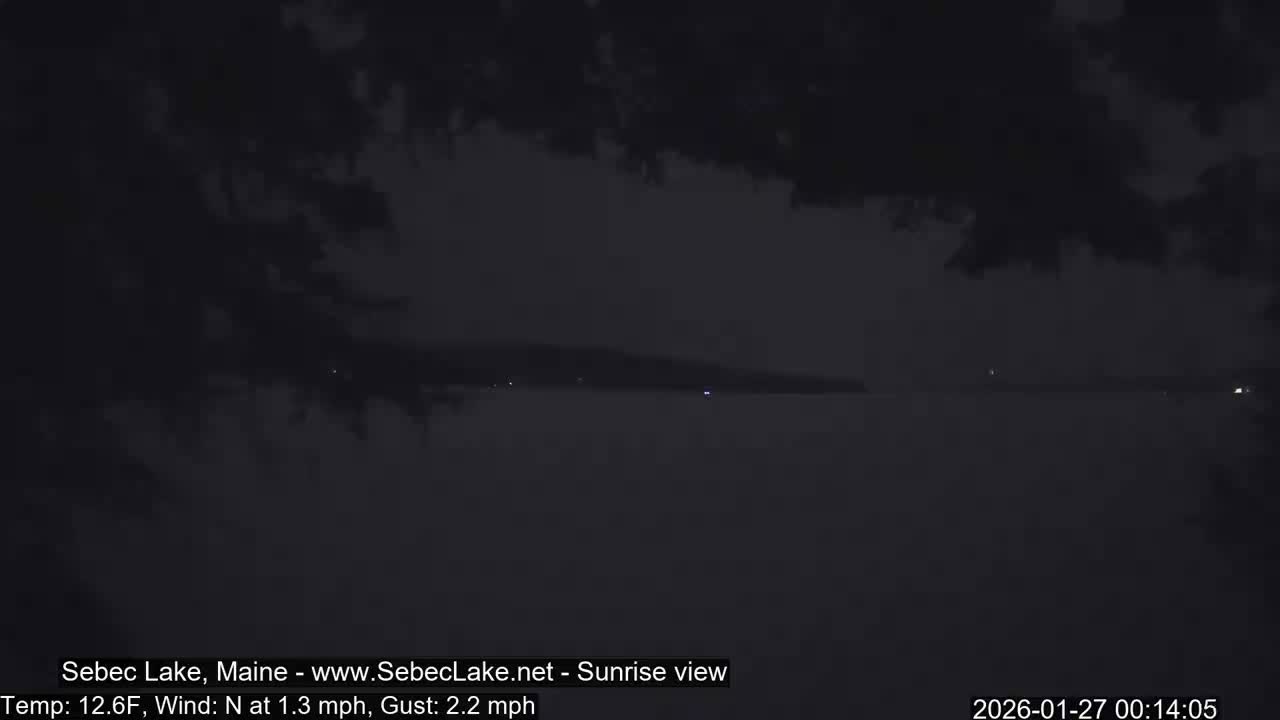 Sebec Lake Live Cam  - Dover&Foxcroft , Maine , USA