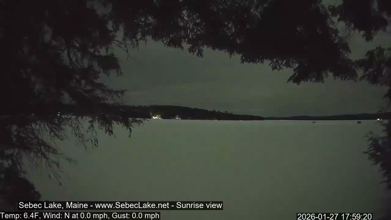 Sebec Lake Live Cam  - Dover&Foxcroft , Maine , USA