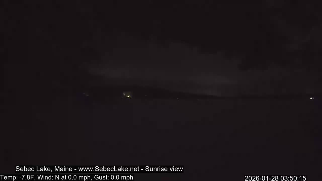 Sebec Lake Live Cam  - Dover&Foxcroft , Maine , USA