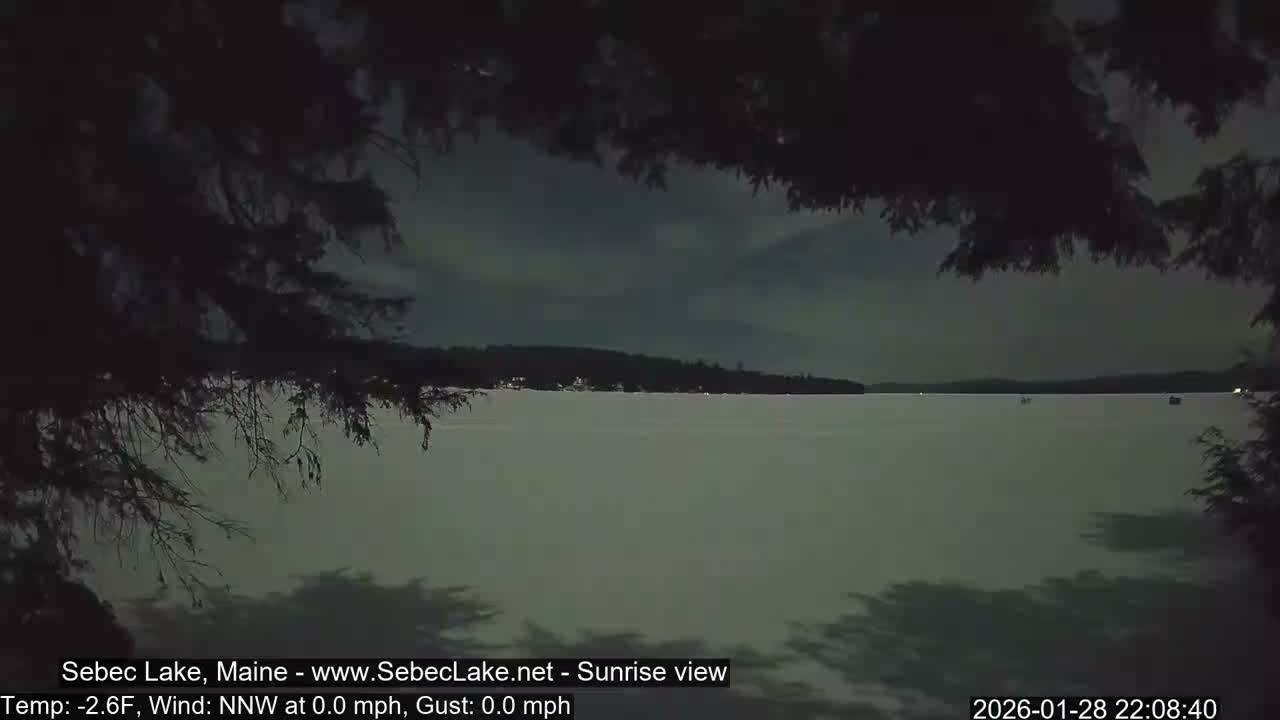 Sebec Lake Live Cam  - Dover&Foxcroft , Maine , USA