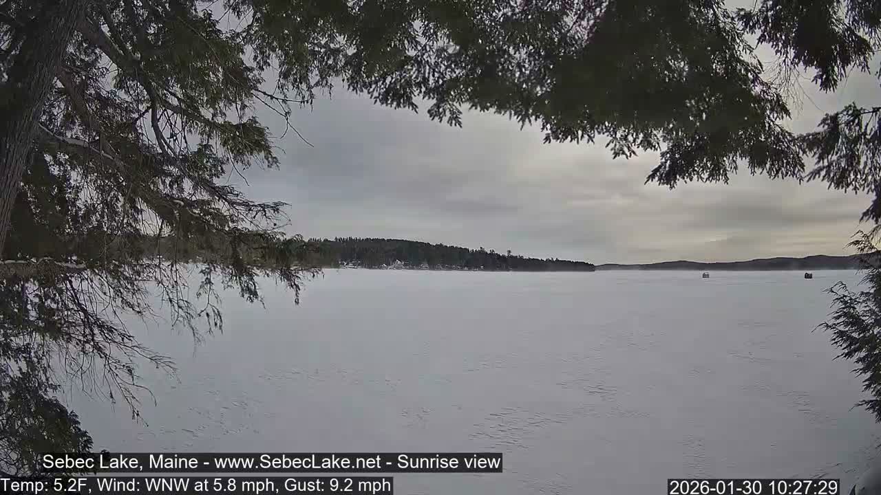 Sebec Lake Live Cam  - Dover&Foxcroft , Maine , USA