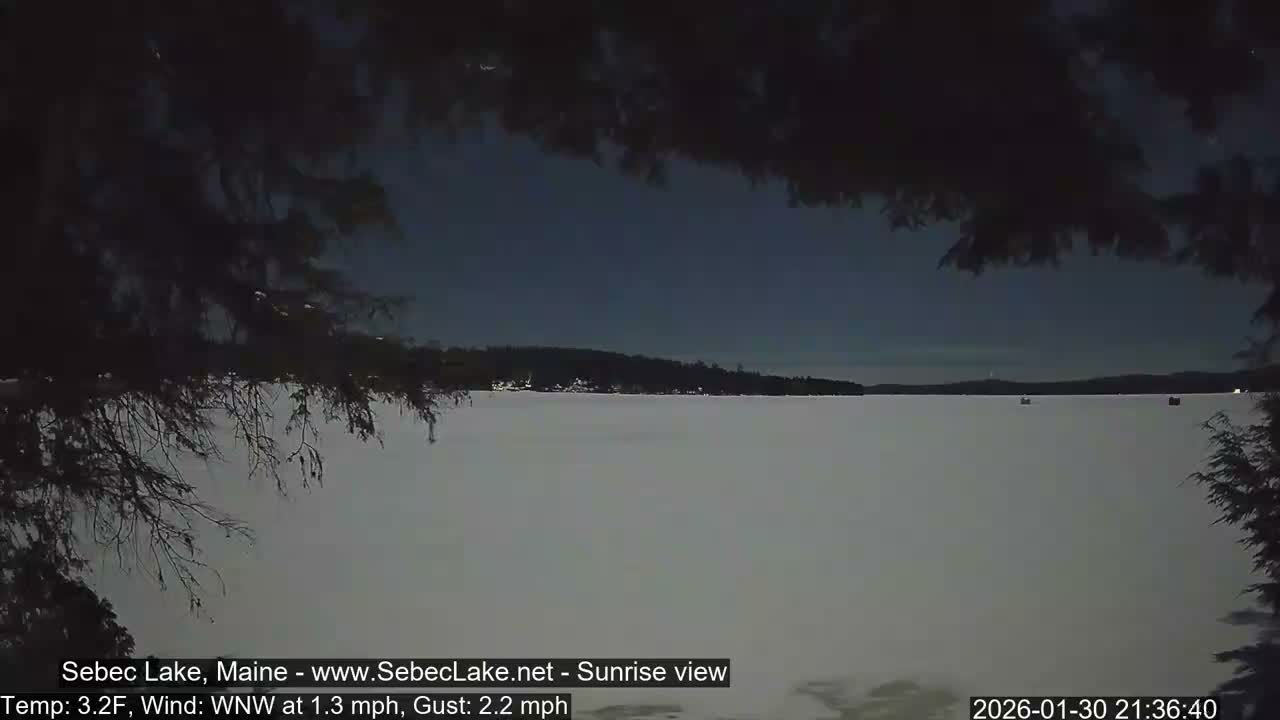 Sebec Lake Live Cam  - Dover&Foxcroft , Maine , USA