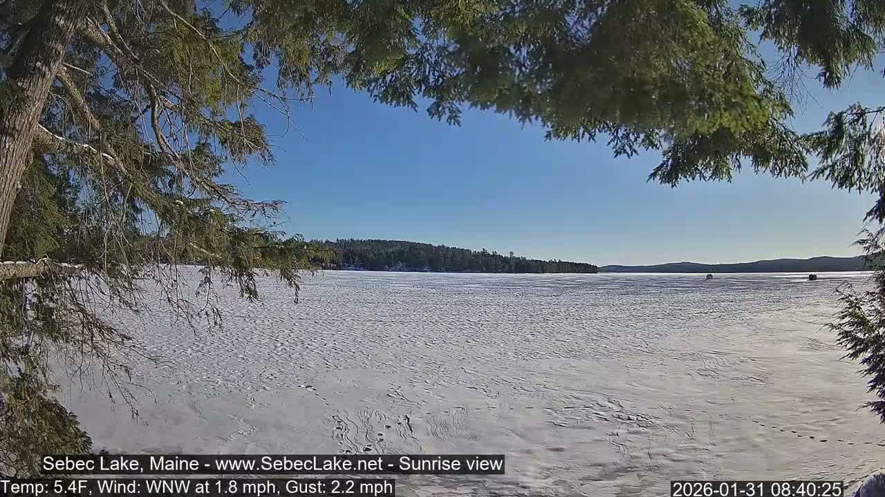 Sebec Lake Live Cam  - Dover&Foxcroft , Maine , USA