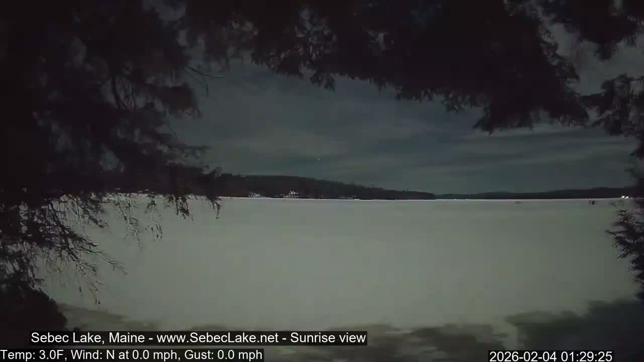 Sebec Lake Live Cam  - Dover&Foxcroft , Maine , USA