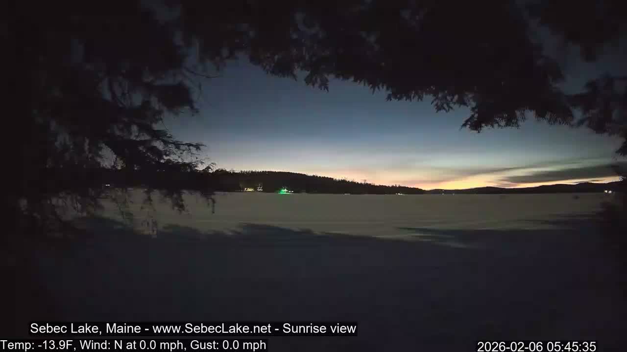 Sebec Lake Live Cam  - Dover&Foxcroft , Maine , USA