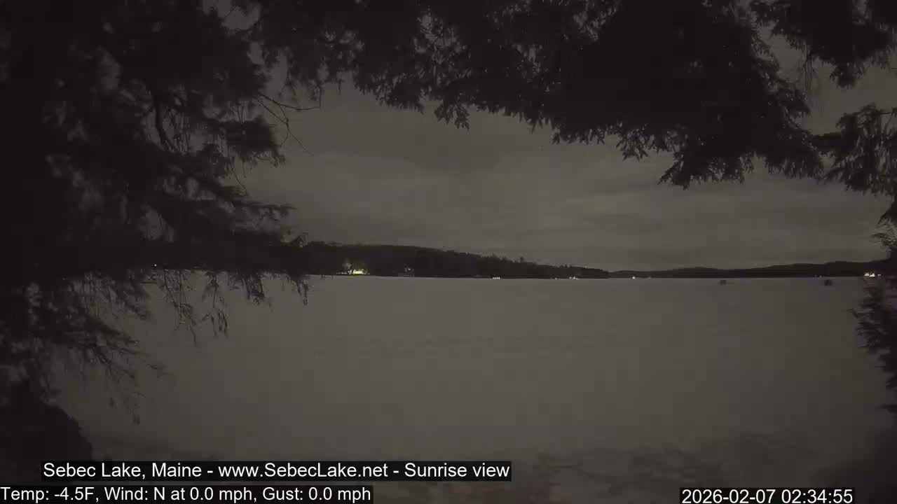 Sebec Lake Live Cam  - Dover&Foxcroft , Maine , USA