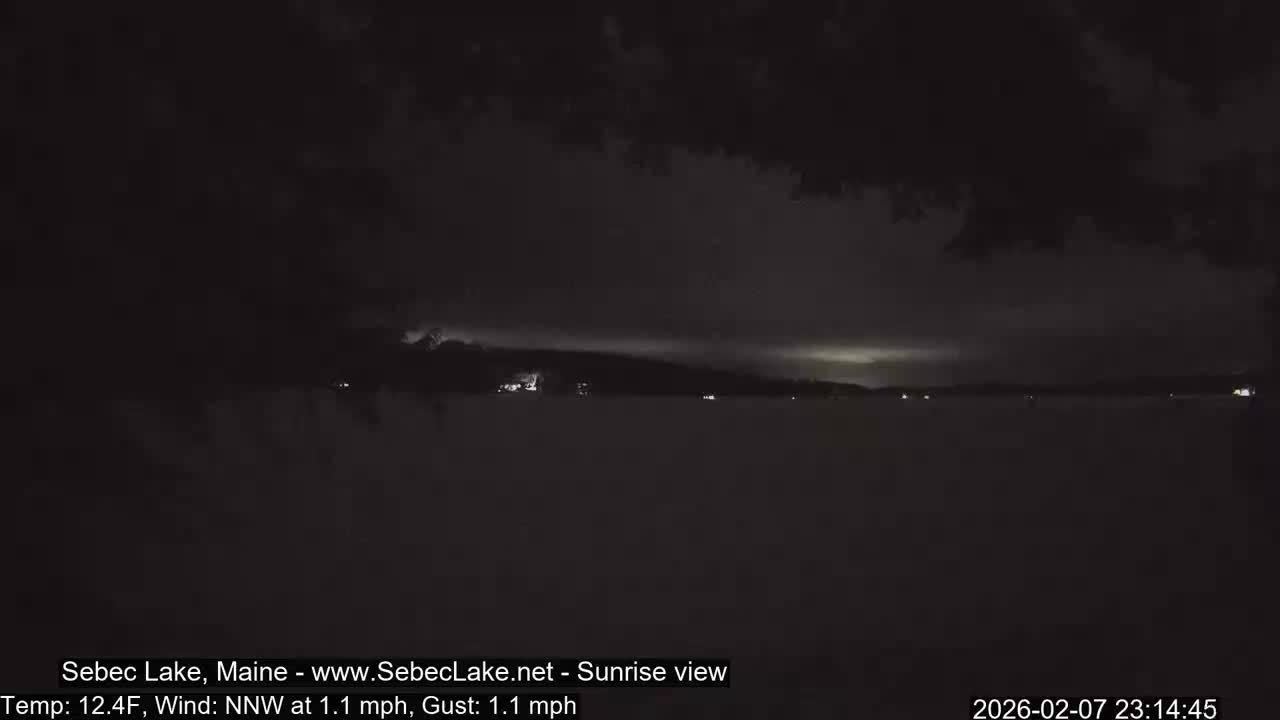 Sebec Lake Live Cam  - Dover&Foxcroft , Maine , USA
