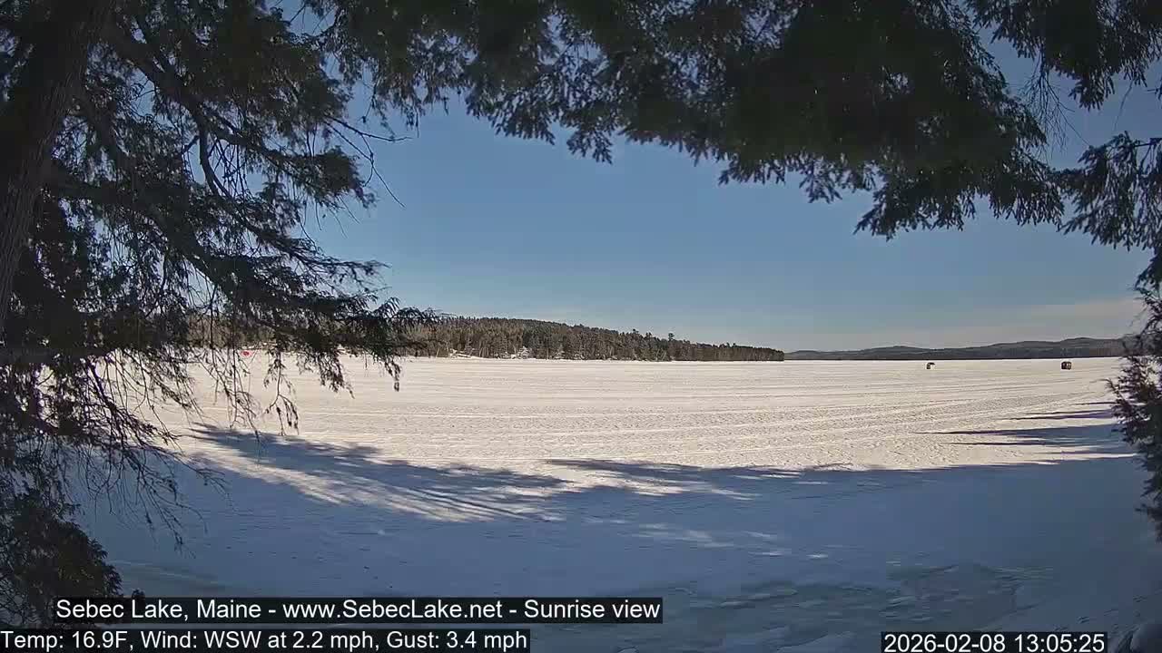 Sebec Lake Live Cam  - Dover&Foxcroft , Maine , USA