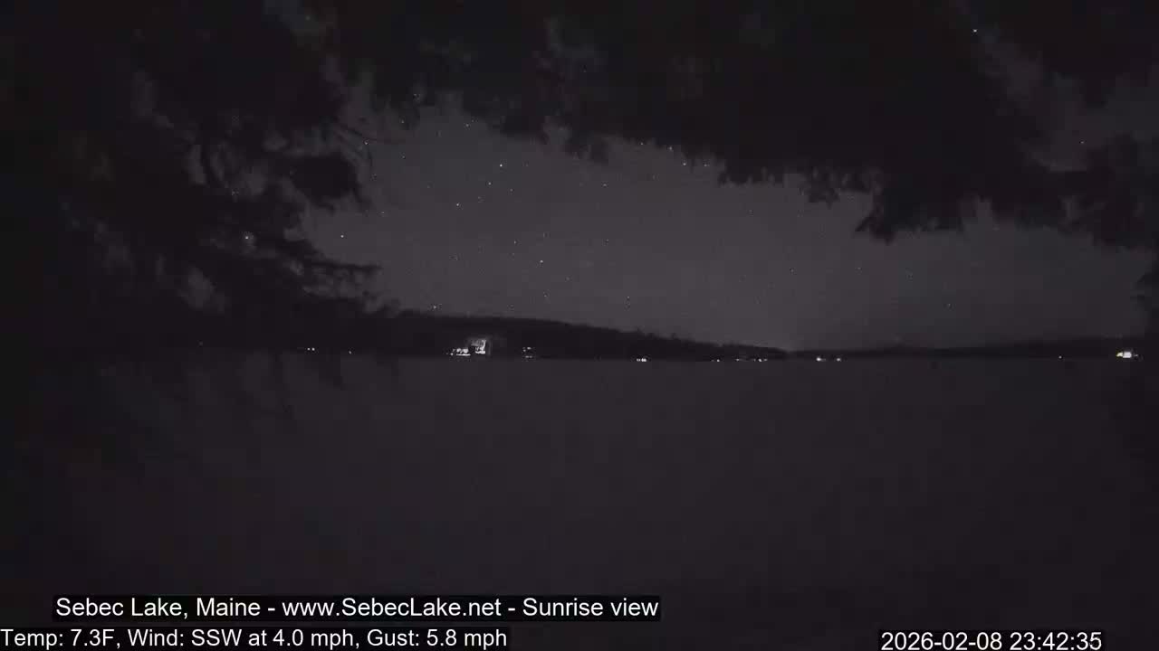 Sebec Lake Live Cam  - Dover&Foxcroft , Maine , USA