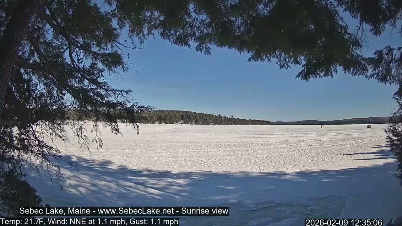 Sebec Lake Live Cam  - Dover&Foxcroft , Maine , USA