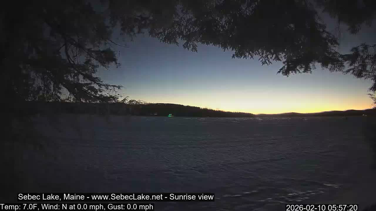 Sebec Lake Live Cam  - Dover&Foxcroft , Maine , USA