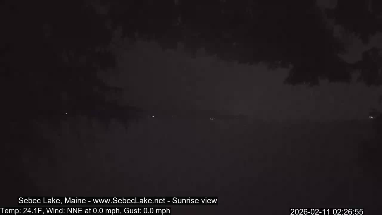 Sebec Lake Live Cam  - Dover&Foxcroft , Maine , USA