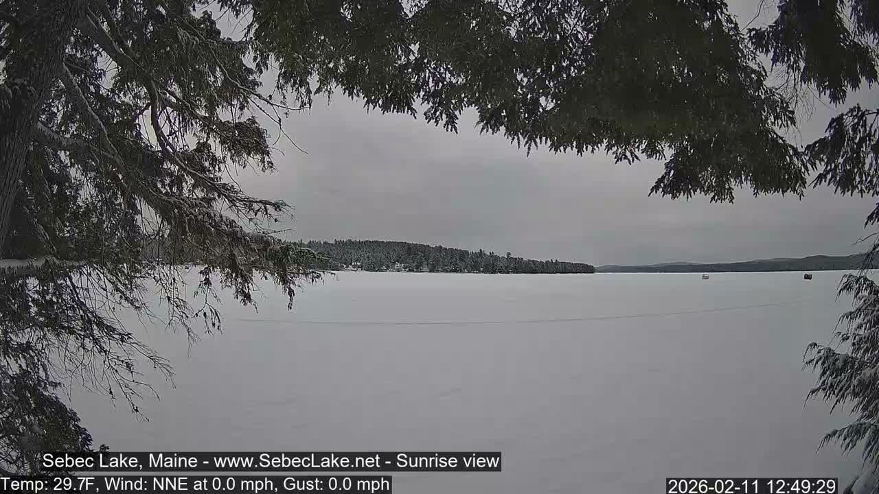 Sebec Lake Live Cam  - Dover&Foxcroft , Maine , USA