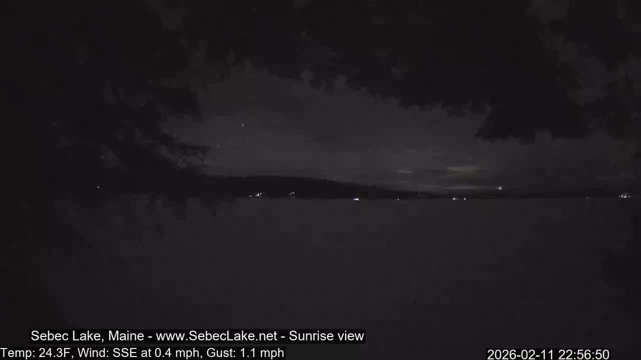Sebec Lake Live Cam  - Dover&Foxcroft , Maine , USA