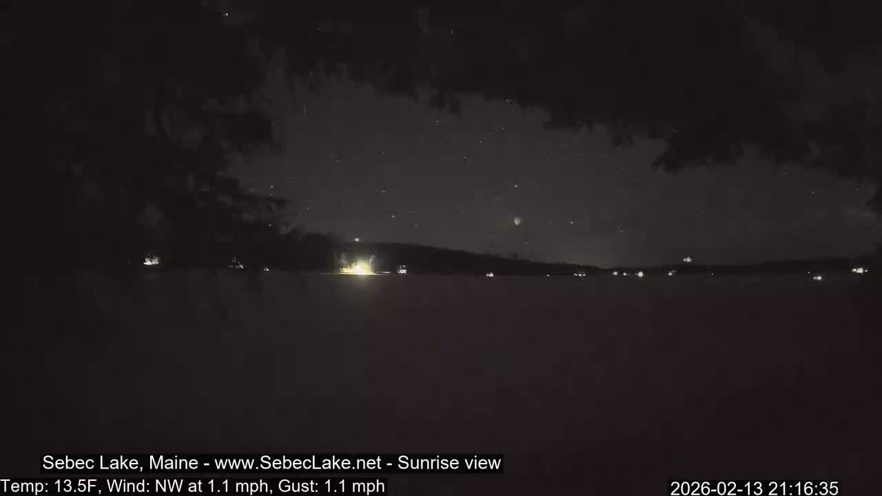 Sebec Lake Live Cam  - Dover&Foxcroft , Maine , USA