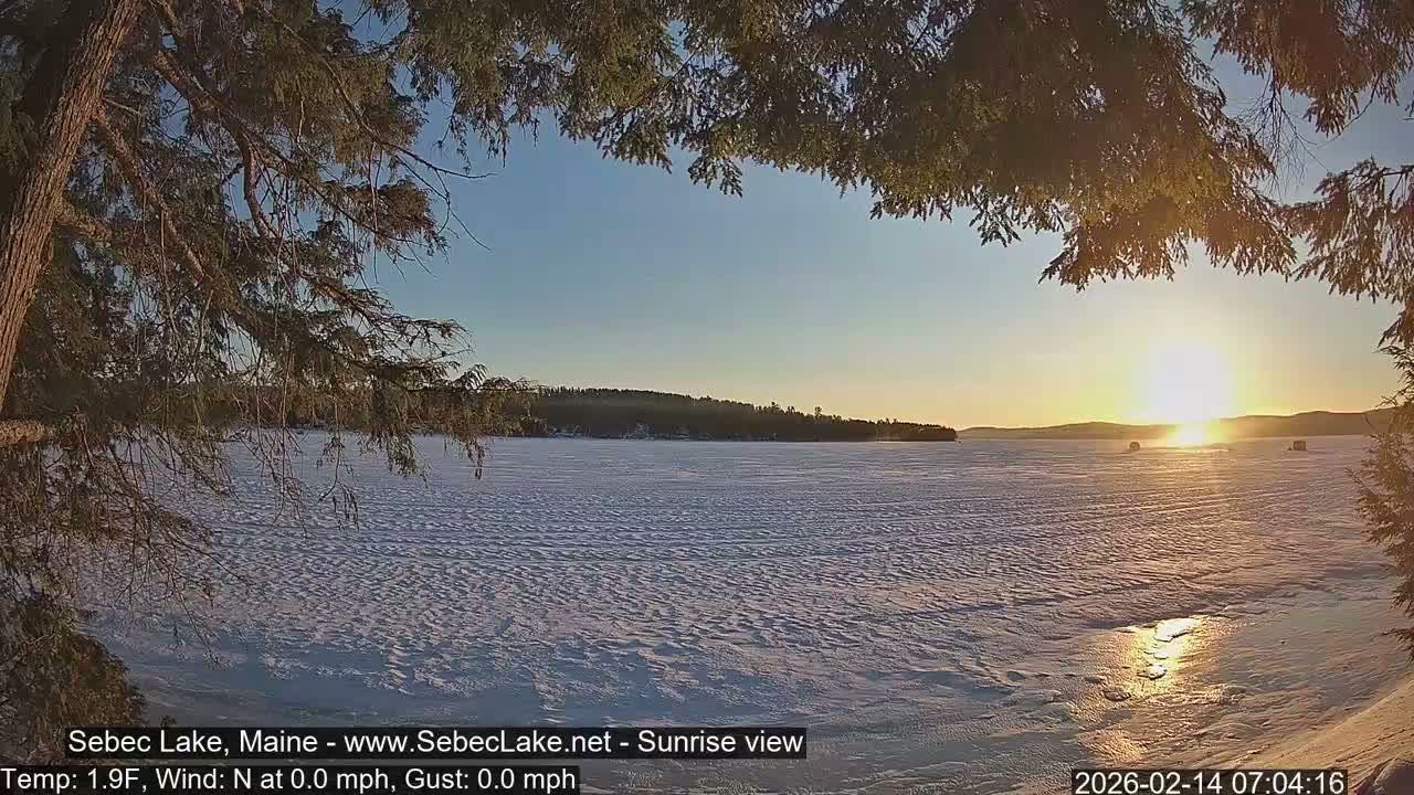 Sebec Lake Live Cam  - Dover&Foxcroft , Maine , USA