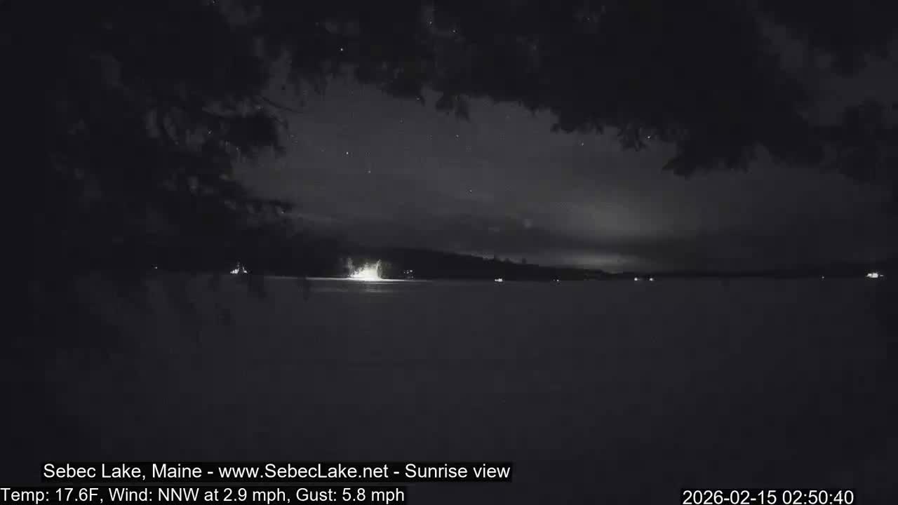 Sebec Lake Live Cam  - Dover&Foxcroft , Maine , USA