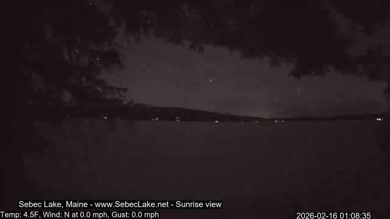 Sebec Lake Live Cam  - Dover&Foxcroft , Maine , USA