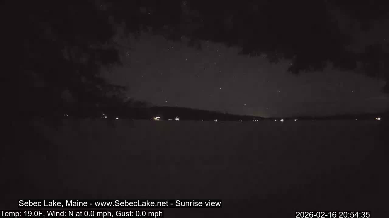 Sebec Lake Live Cam  - Dover&Foxcroft , Maine , USA