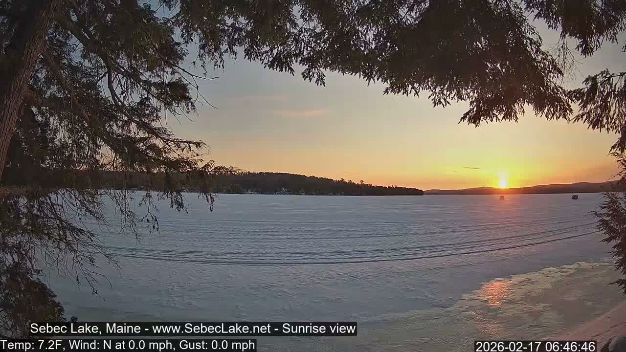 Sebec Lake Live Cam  - Dover&Foxcroft , Maine , USA