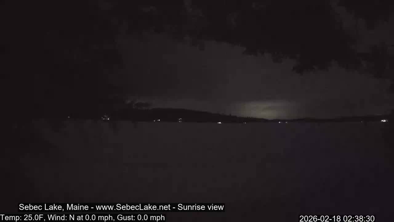 Sebec Lake Live Cam  - Dover&Foxcroft , Maine , USA