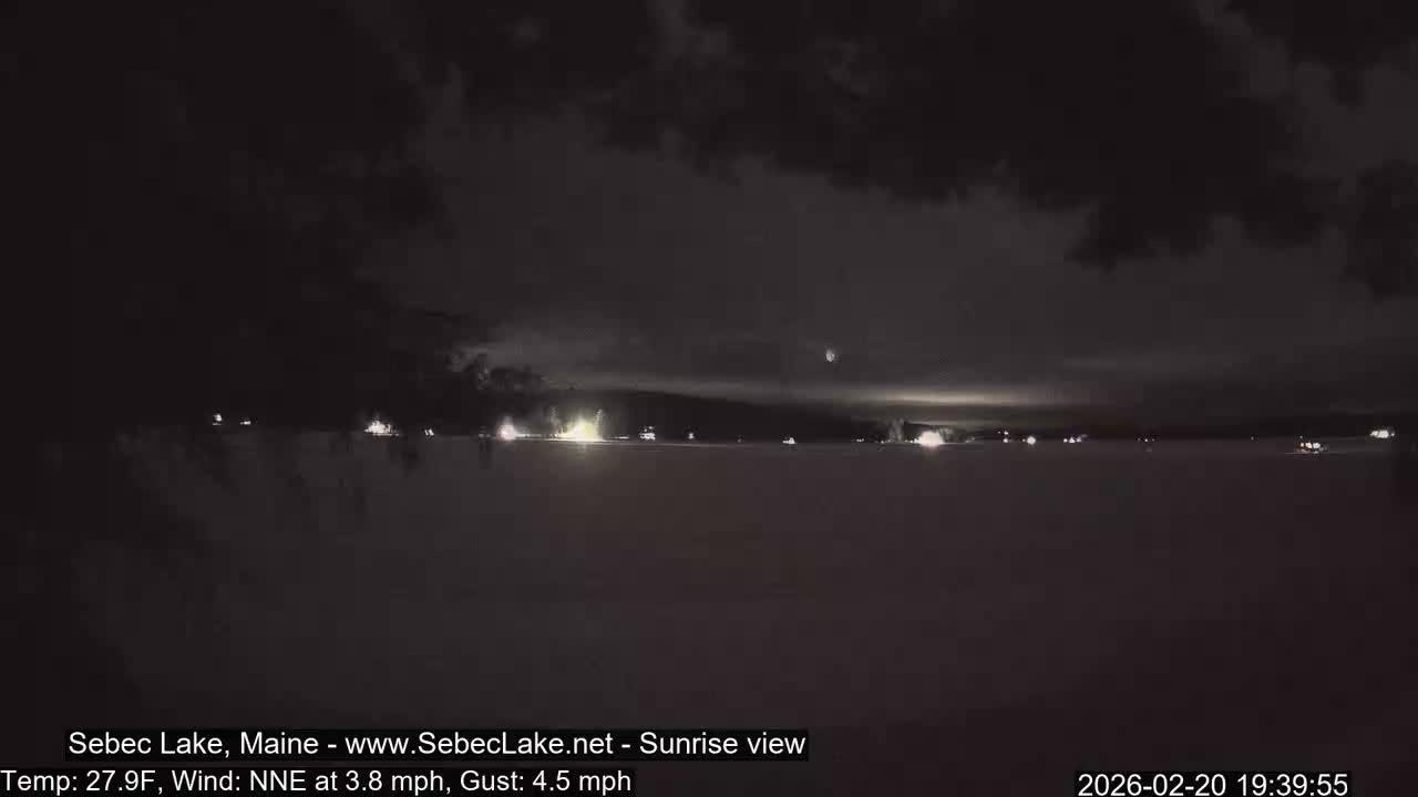 Sebec Lake Live Cam  - Dover&Foxcroft , Maine , USA