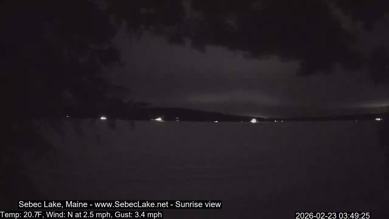 Sebec Lake Live Cam  - Dover&Foxcroft , Maine , USA