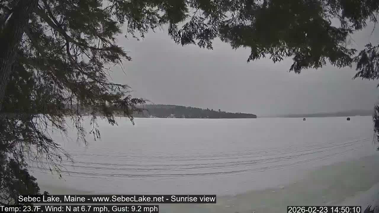 Sebec Lake Live Cam  - Dover&Foxcroft , Maine , USA