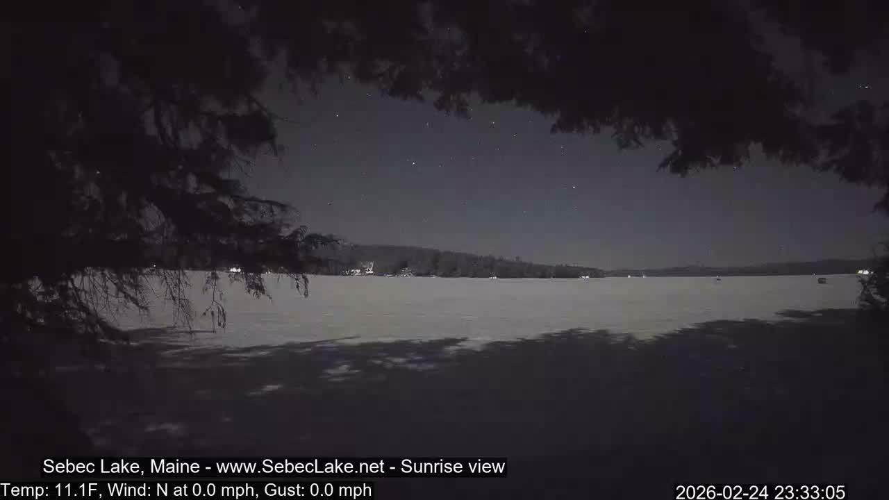 Sebec Lake Live Cam  - Dover&Foxcroft , Maine , USA