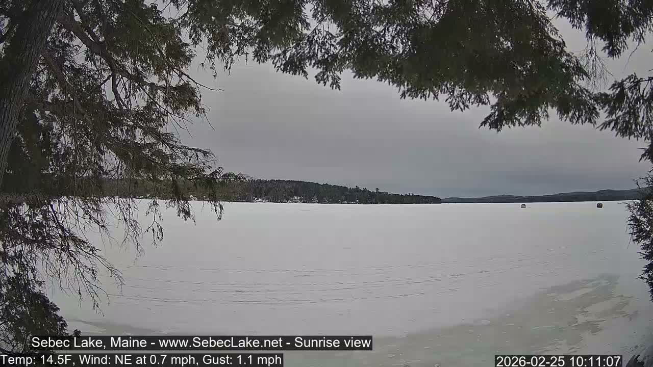 Sebec Lake Live Cam  - Dover&Foxcroft , Maine , USA