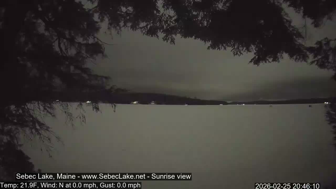 Sebec Lake Live Cam  - Dover&Foxcroft , Maine , USA