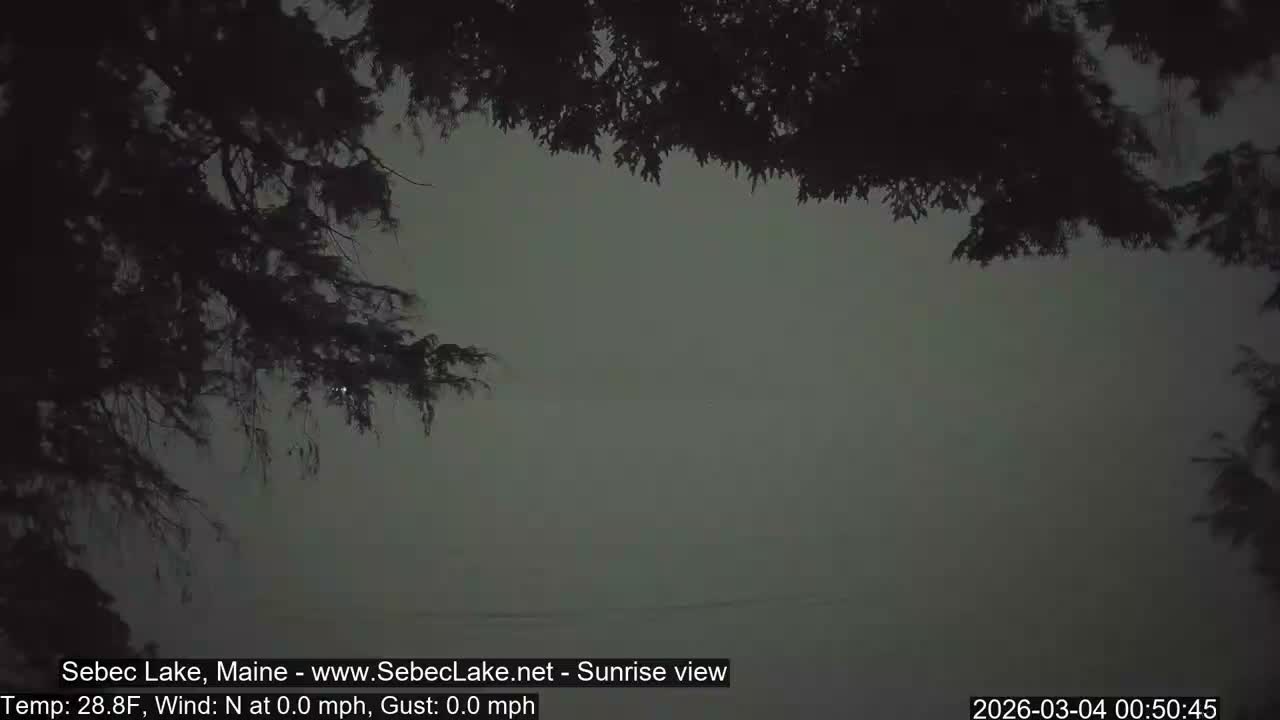 Sebec Lake Live Cam  - Dover&Foxcroft , Maine , USA
