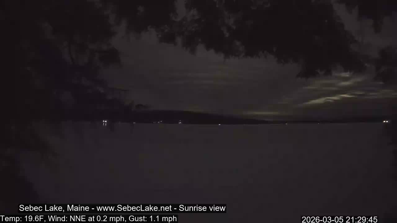Sebec Lake Live Cam  - Dover&Foxcroft , Maine , USA
