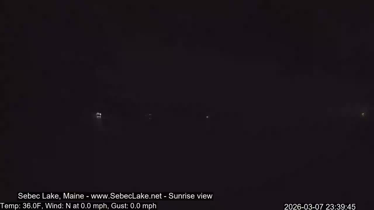 Sebec Lake Live Cam  - Dover&Foxcroft , Maine , USA