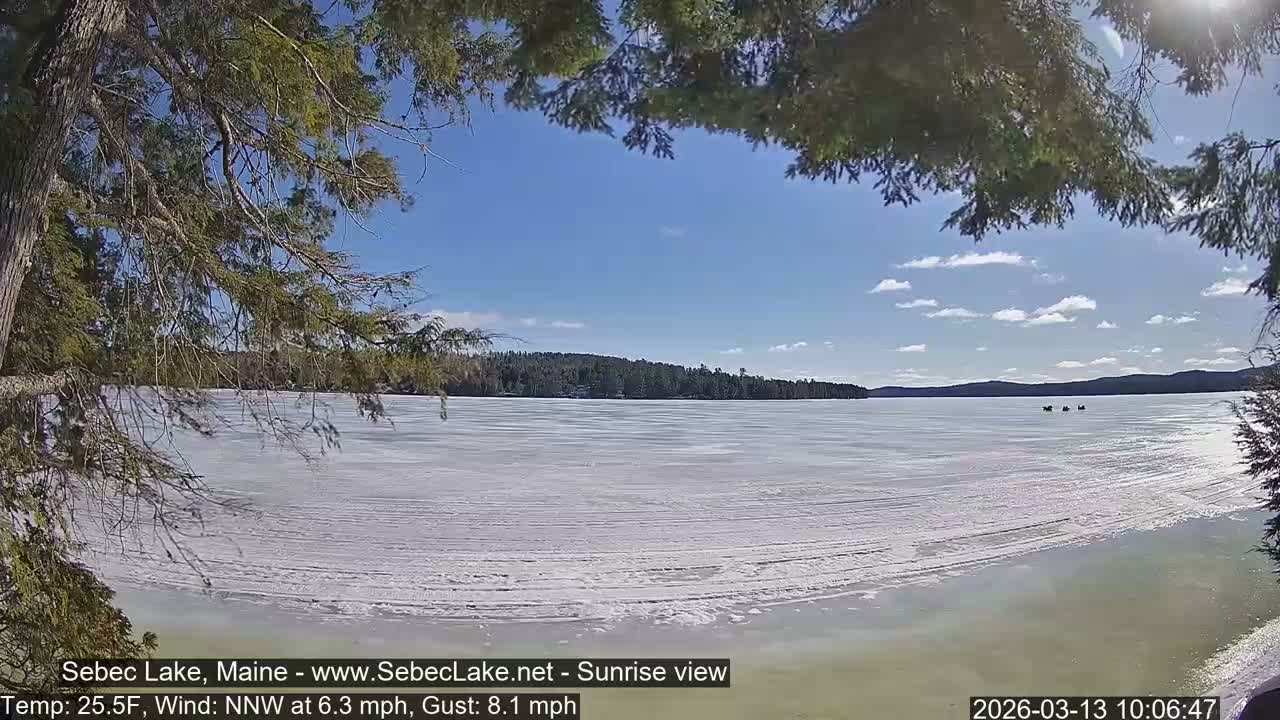 Sebec Lake Live Cam  - Dover&Foxcroft , Maine , USA