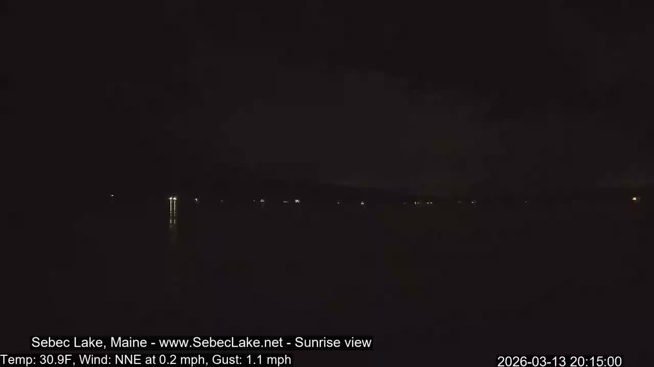 Sebec Lake Live Cam  - Dover&Foxcroft , Maine , USA