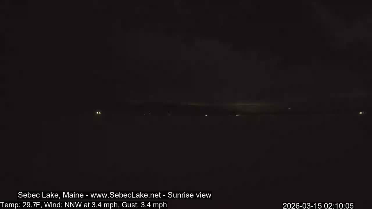 Sebec Lake Live Cam  - Dover&Foxcroft , Maine , USA