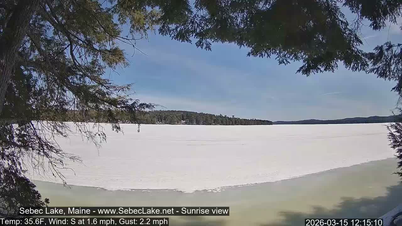 Sebec Lake Live Cam  - Dover&Foxcroft , Maine , USA