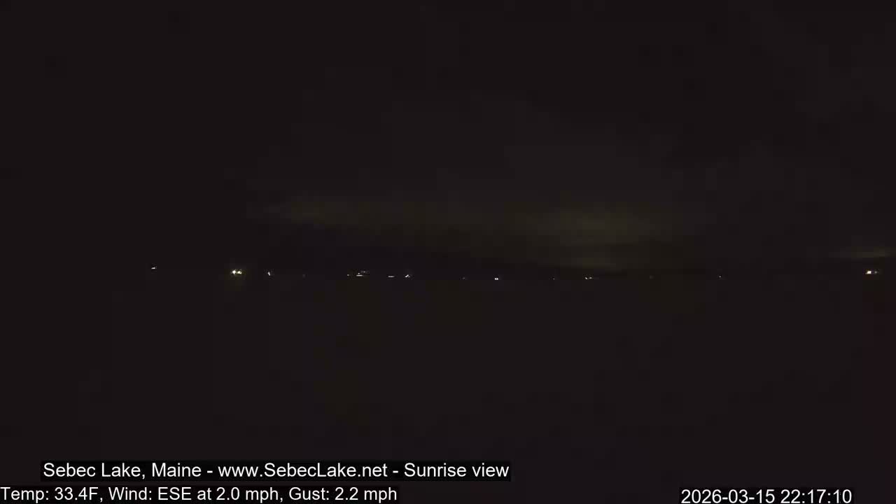 Sebec Lake Live Cam  - Dover&Foxcroft , Maine , USA
