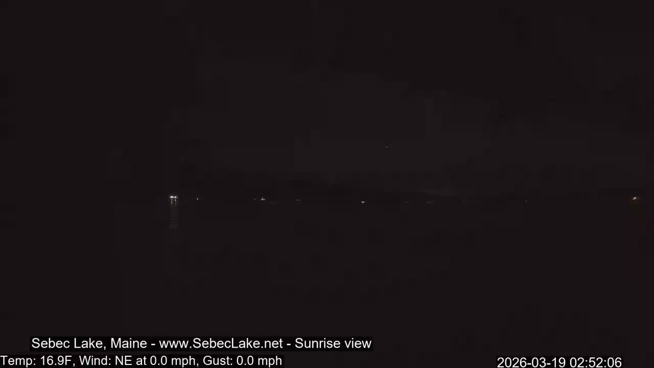 Sebec Lake Live Cam  - Dover&Foxcroft , Maine , USA