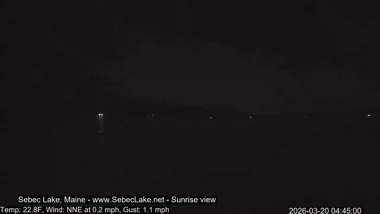 Sebec Lake Live Cam  - Dover&Foxcroft , Maine , USA
