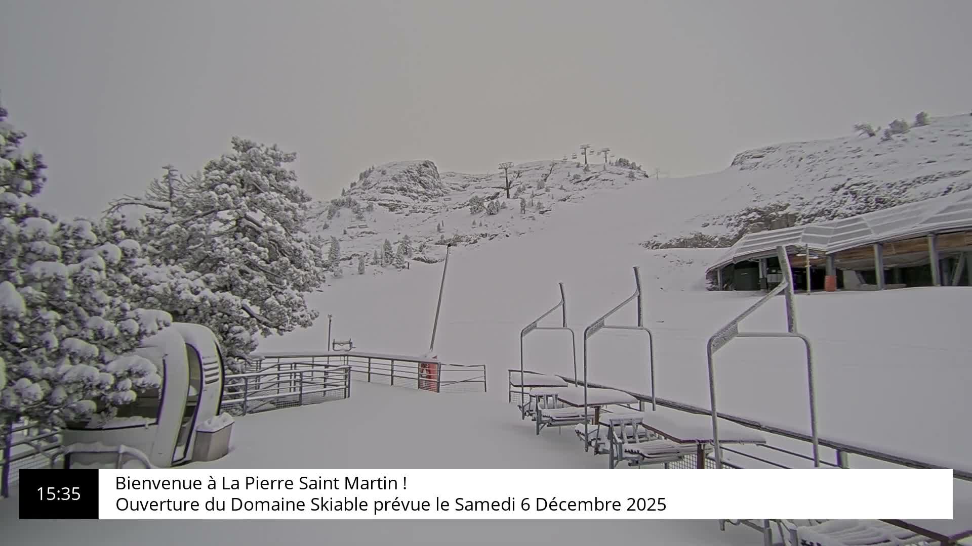 La Pierre-Saint-Martin Ski Area Palombiere Live Cam - Arette, Pyrenees-Atlantiques, Nouvelle-Aquitaine, France