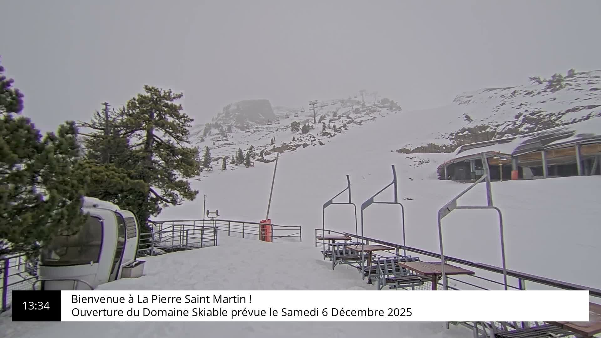 La Pierre-Saint-Martin Ski Area Palombiere Live Cam - Arette, Pyrenees-Atlantiques, Nouvelle-Aquitaine, France