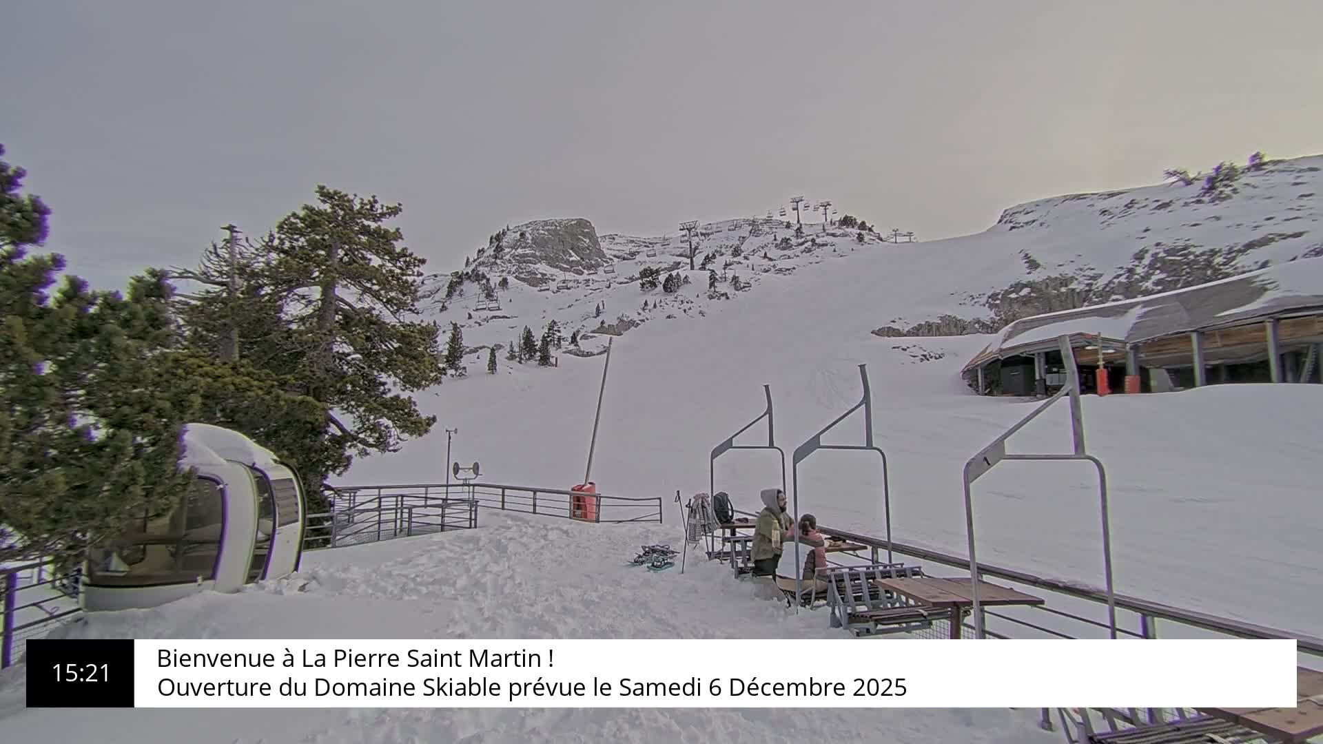 La Pierre-Saint-Martin Ski Area Palombiere Live Cam - Arette, Pyrenees-Atlantiques, Nouvelle-Aquitaine, France