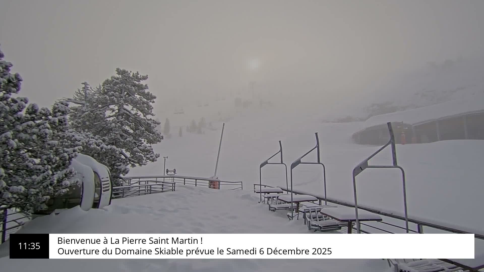 La Pierre-Saint-Martin Ski Area Palombiere Live Cam - Arette, Pyrenees-Atlantiques, Nouvelle-Aquitaine, France