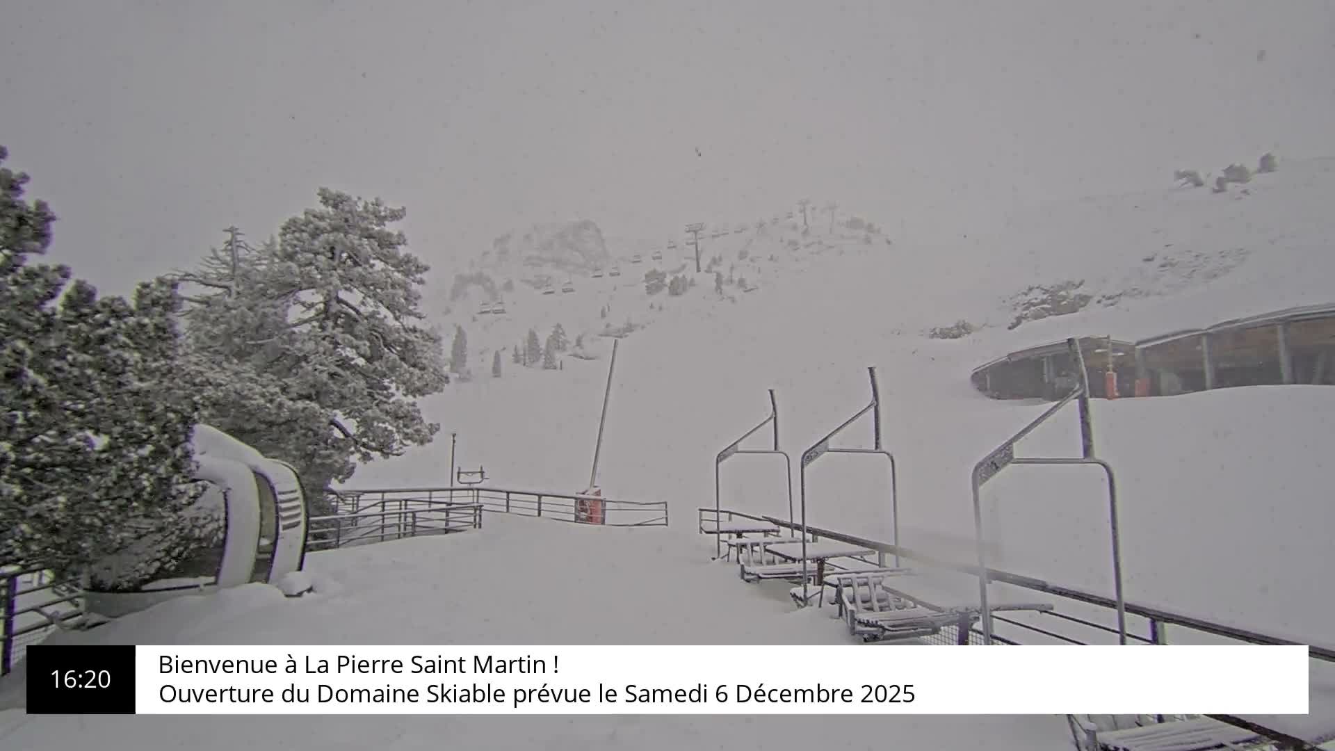 La Pierre-Saint-Martin Ski Area Palombiere Live Cam - Arette, Pyrenees-Atlantiques, Nouvelle-Aquitaine, France