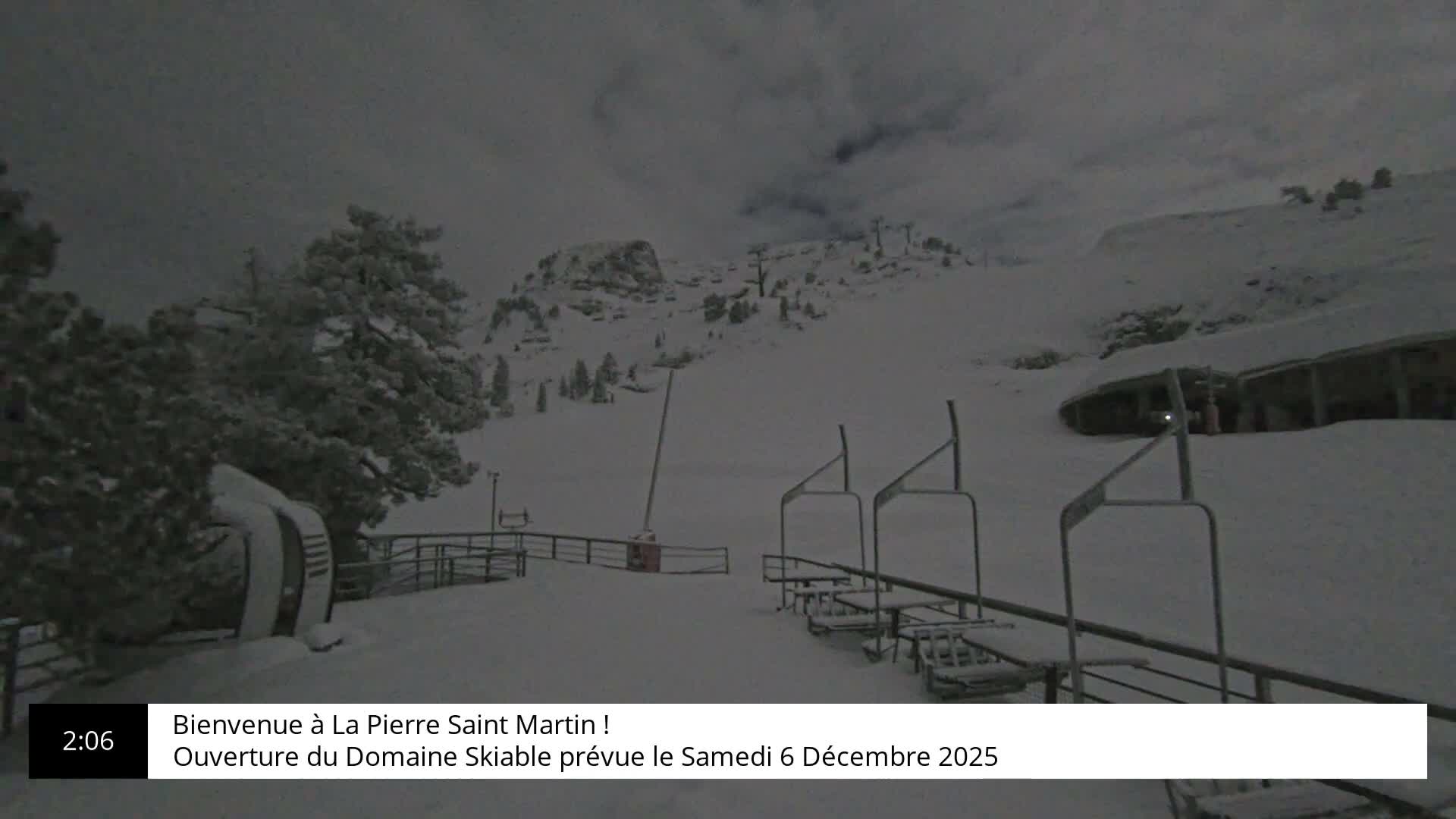 La Pierre-Saint-Martin Ski Area Palombiere Live Cam - Arette, Pyrenees-Atlantiques, Nouvelle-Aquitaine, France