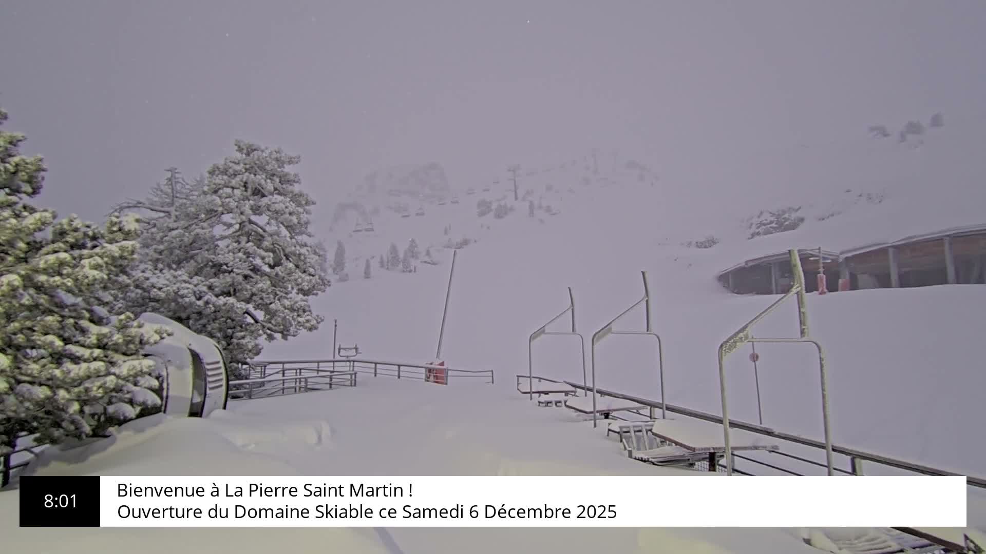 La Pierre-Saint-Martin Ski Area Palombiere Live Cam - Arette, Pyrenees-Atlantiques, Nouvelle-Aquitaine, France
