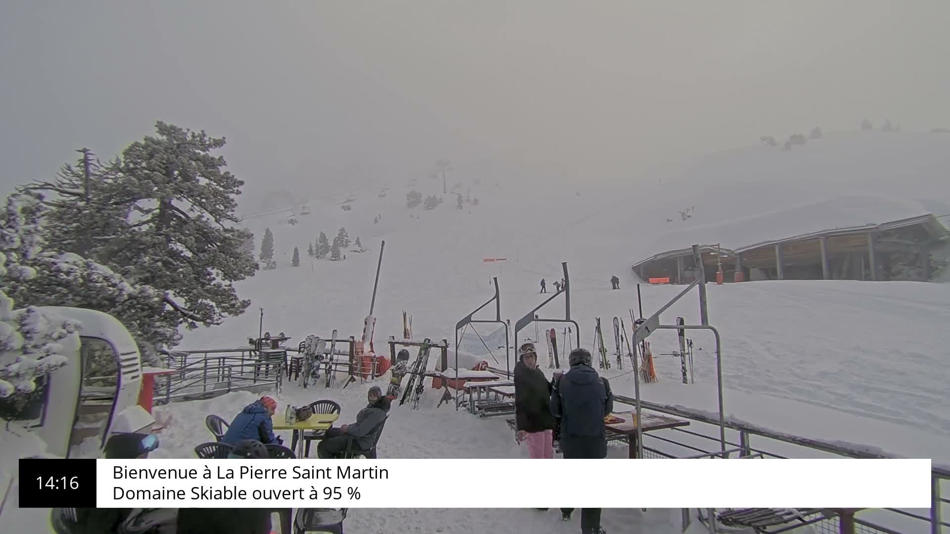 La Pierre-Saint-Martin Ski Area Palombiere Live Cam - Arette, Pyrenees-Atlantiques, Nouvelle-Aquitaine, France