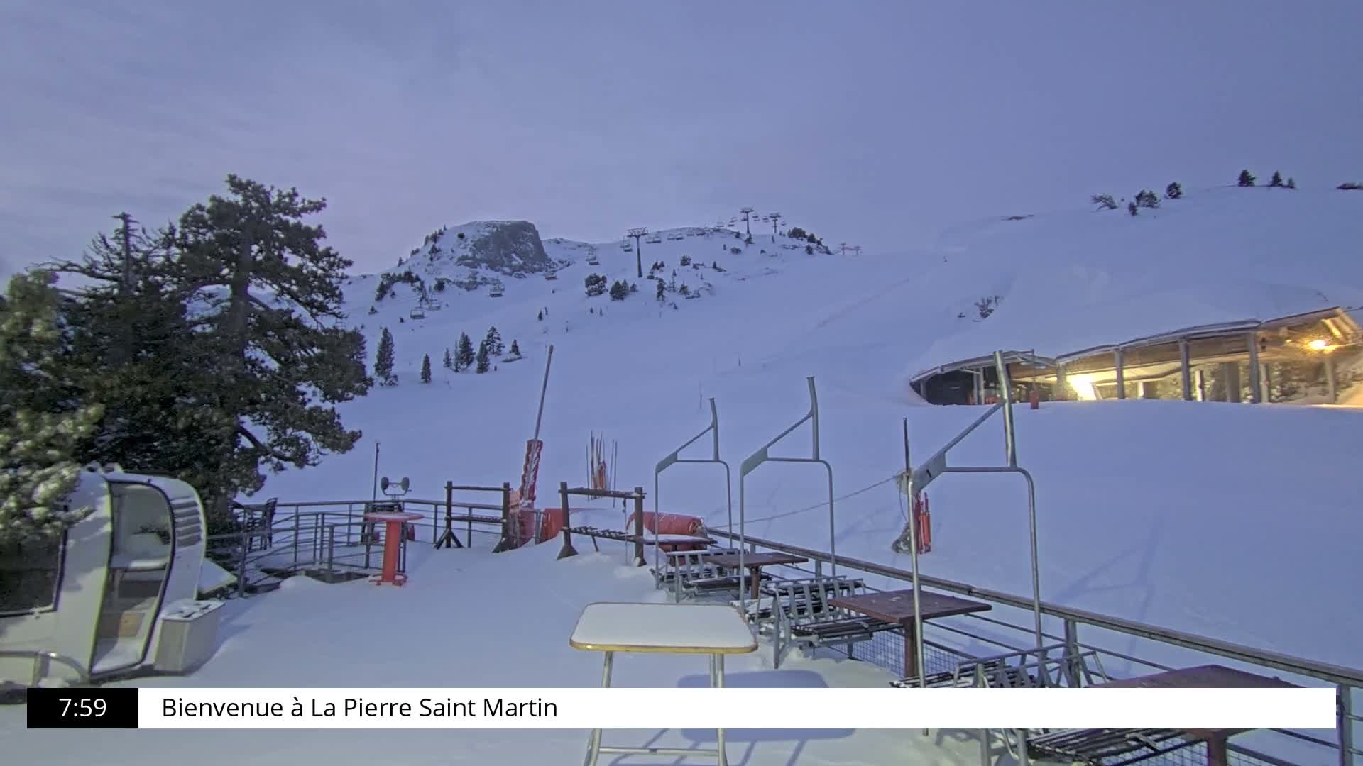 La Pierre-Saint-Martin Ski Area Palombiere Live Cam - Arette, Pyrenees-Atlantiques, Nouvelle-Aquitaine, France